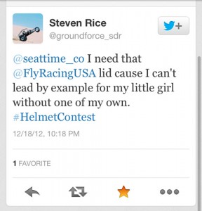 Seat Time Helmet Contest Runner Up 2