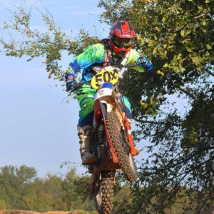 Brian Pierce riding a 1981 CanAm Qualifier 400