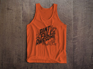 seat time pint full of awesome tank top