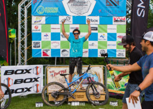 Scott Champion with the win and all the beer.