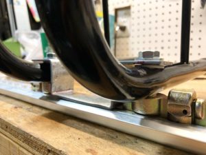 side view of finished wheel chock