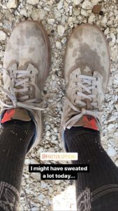 5.10 Sleuth MTB shoe after a day of riding