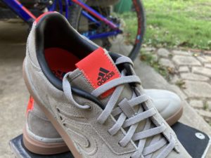 Adidas branding on the Five Ten Sleuth Shoe