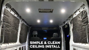Seat Time Moto Van with Installed Ceiling and LED Lights