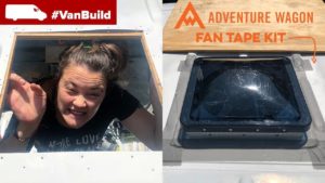 fantastic fan installation on the moto van build