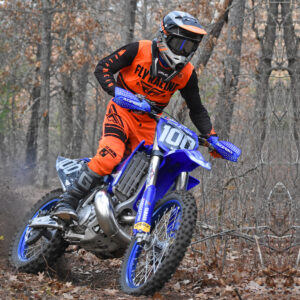 Jack Maki riding a piece of single track