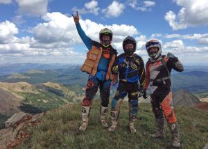 Dirt bikers enjoying the Colorado single track.