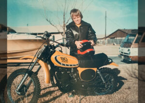 A young Todd Slavik with his Yamaha 80.