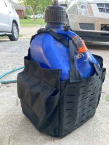 Utility can with a caddy for organization.