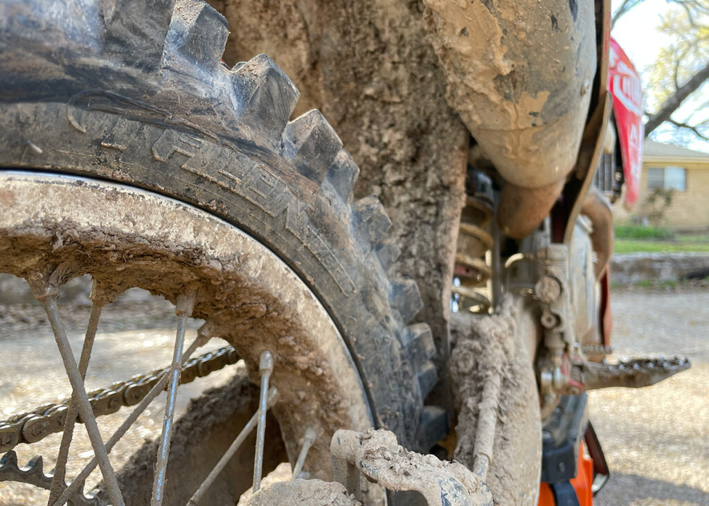 Tusk Talon Gummy Tire wear on the sidewalls