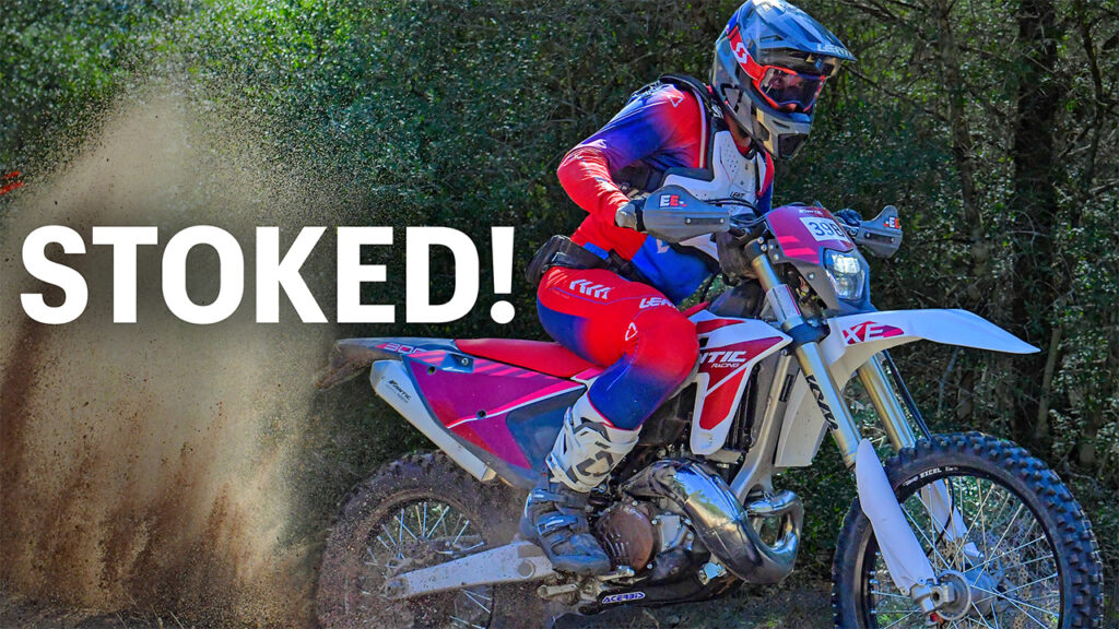Dialing in the Fantic XE 300 at the Sandwinder Enduro race recap thumbnail