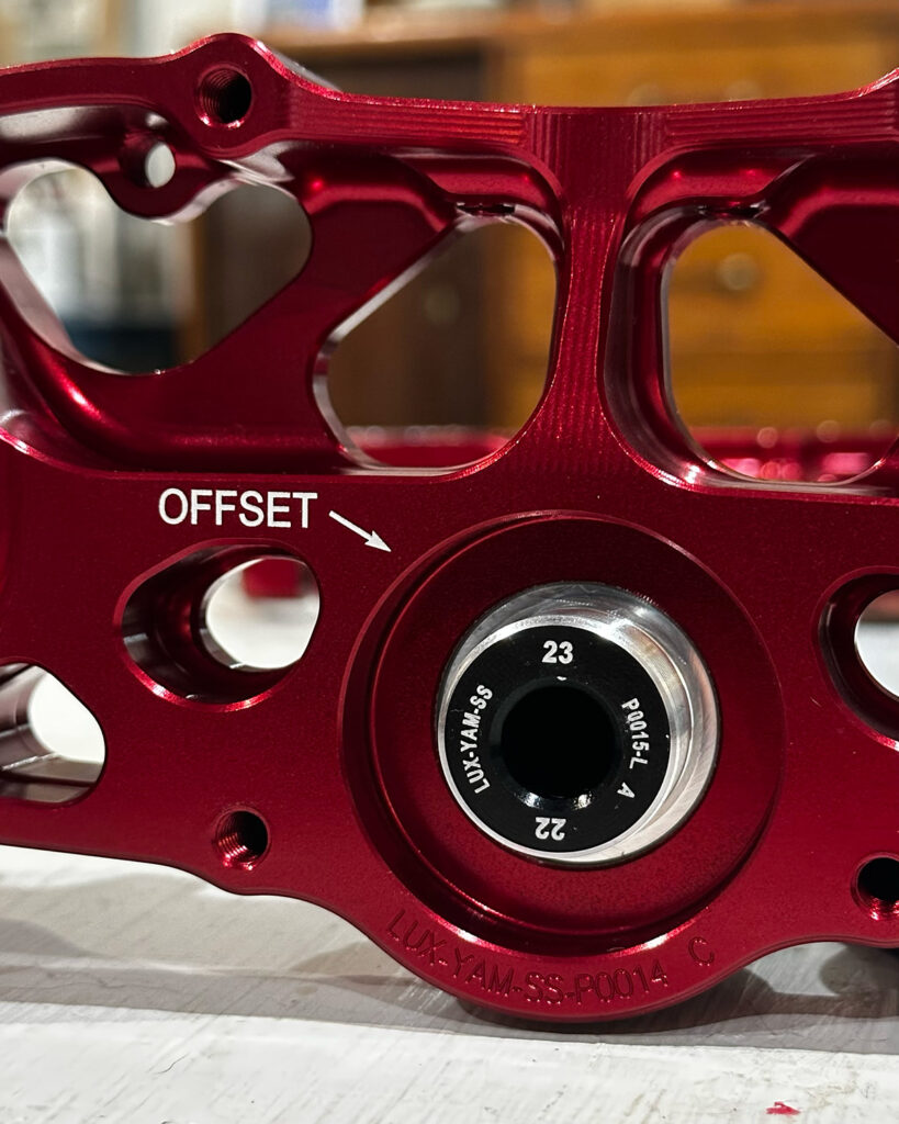 Gen3 Pro Clamp offset stem showing the correct setup position.