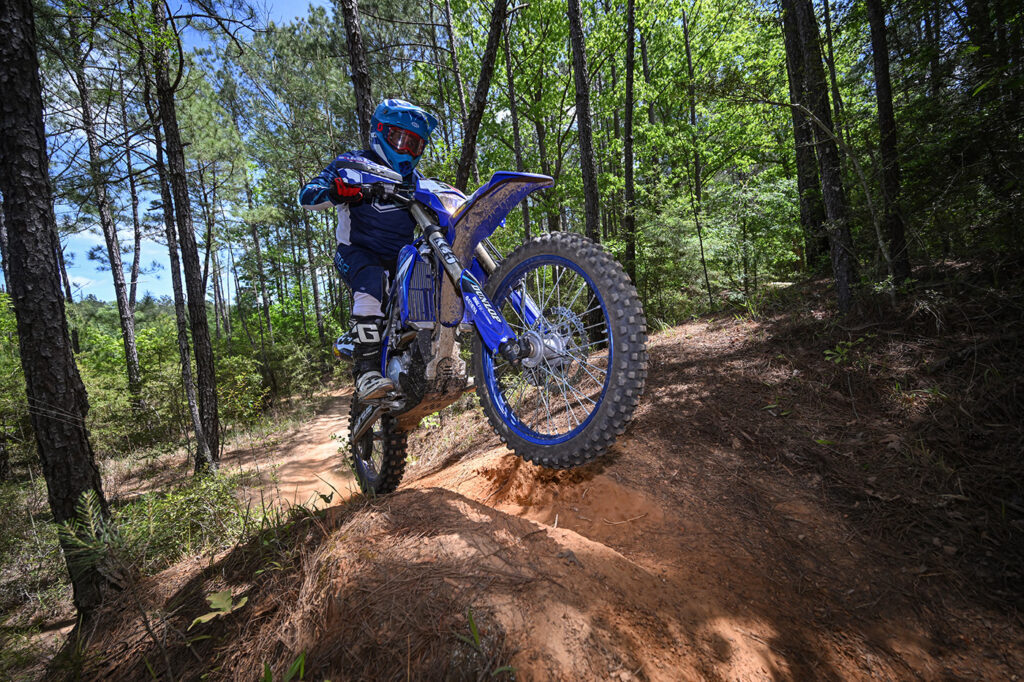 John Yantek enjoying the trails come Sunday morning. PC: Art Peppin