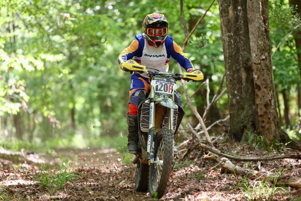 Ryan Moss charging his way to an A50 Win. PC: Tree Dodger Racing